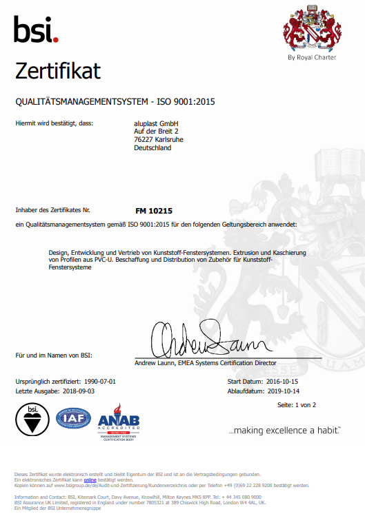 Certificado By Royal Charter